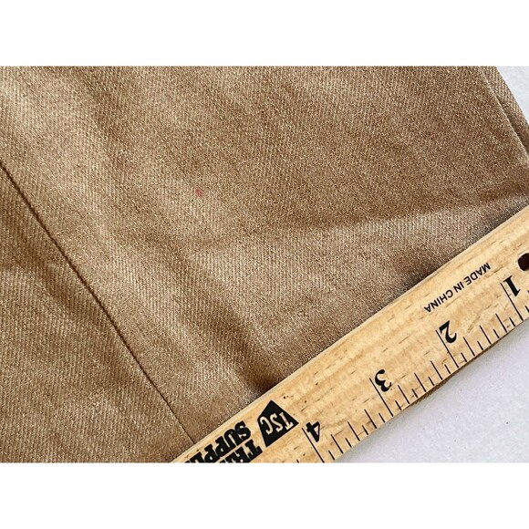 Akris Women Pants Flax Linen Wide Leg Brown 30x27 Waist Invisible Pocket - Picture 12 of 12